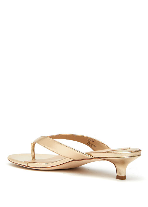 Krem Kadın Deri Terlik - Görsel 4