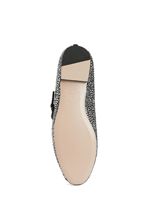 Marry Jane Siyah Taşlı Kadın Deri Babet - Görsel 6