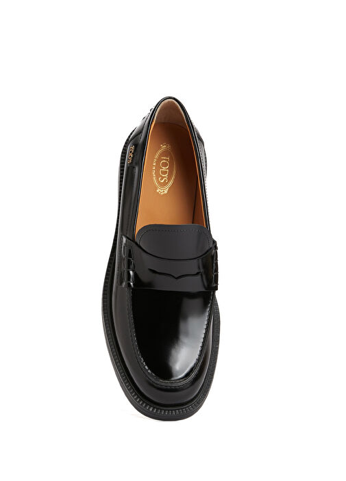 Siyah Kadın Deri Loafer - Görsel 4