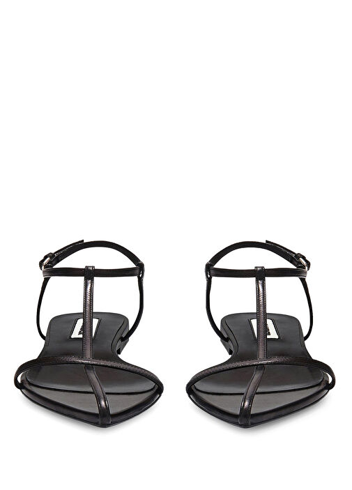 Tripon Siyah Kadın Deri Sandalet - Görsel 5