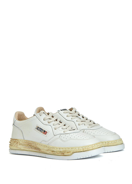 x Mihara Yasuhiro Beyaz Erkek Deri Sneaker - Görsel 3