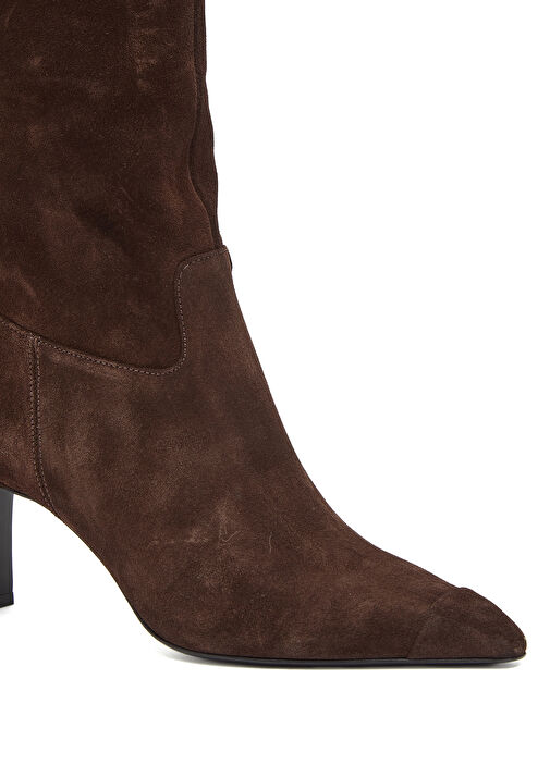 Kahverengi Kadın Süet Bot - Görsel 7
