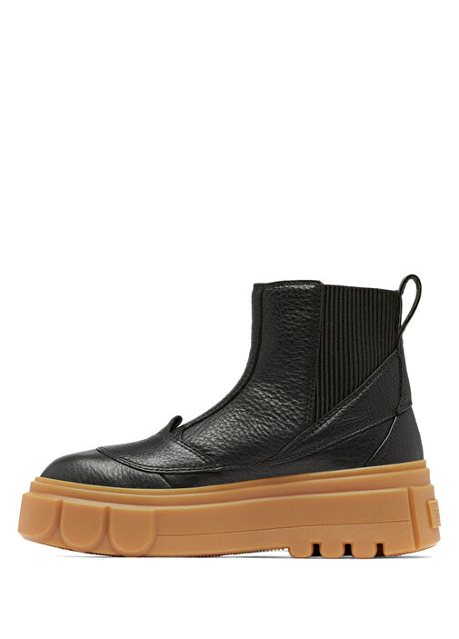 Caribou Siyah Kadın Deri Chelsea Bot - Görsel 4