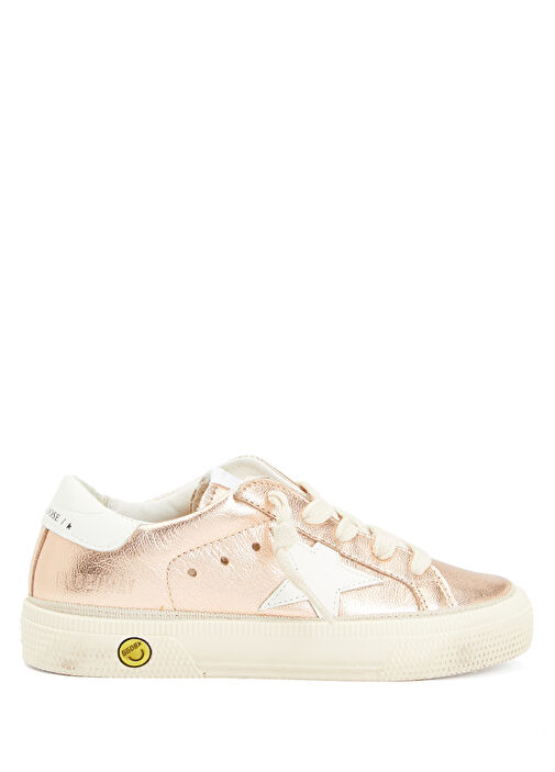 May Beyaz Unisex Çocuk Deri Sneaker - Görsel 2