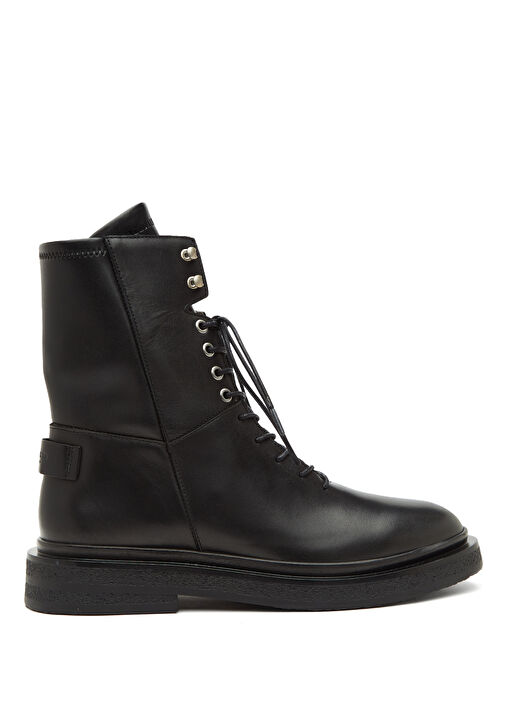 Escher Siyah Kadın Deri Bot - Görsel 2