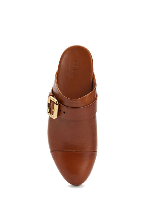 Jeannette Taba Kadın Deri Terlik - Görsel 5