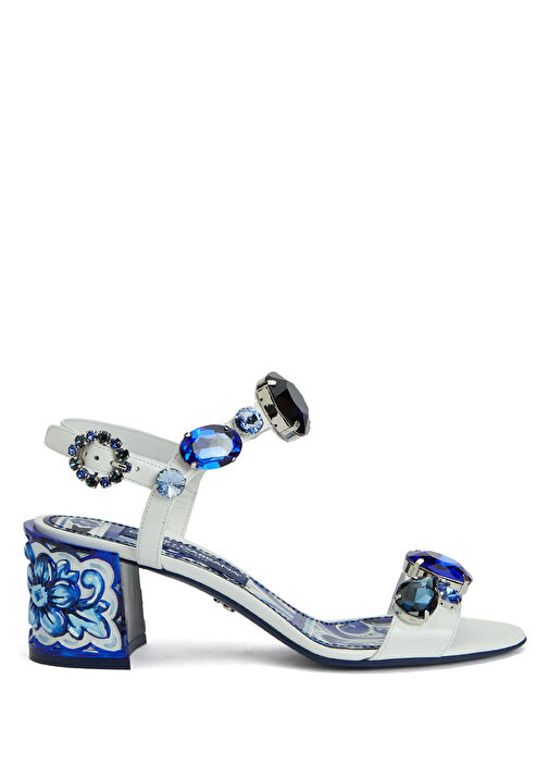 Mavi Kadın Deri Sandalet - Görsel 2