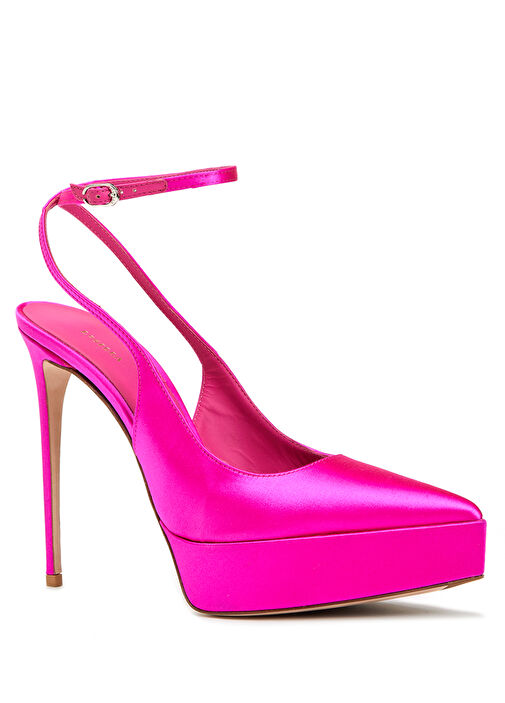 Uma Fuşya Topuklu Ayakkabı - Görsel 3