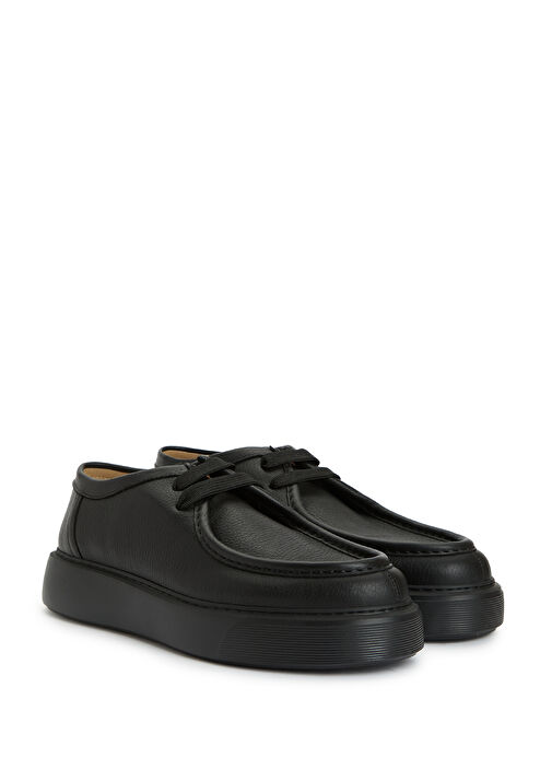 Fernabee Siyah Erkek Deri Loafer - Görsel 3