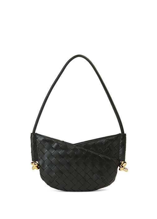 Bottega Veneta Siyah Kadın Solstice Small Siyah Kadın Deri Çanta