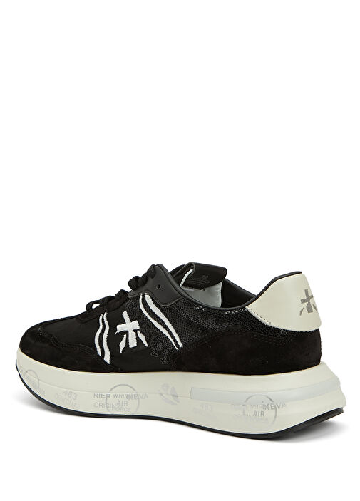 Cassie Siyah Kadın Deri Karışımlı Sneaker - Görsel 4