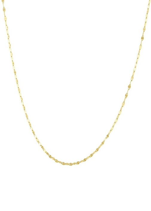 14 Ayar Altın Işıltılı Kadın Zincir Kolye