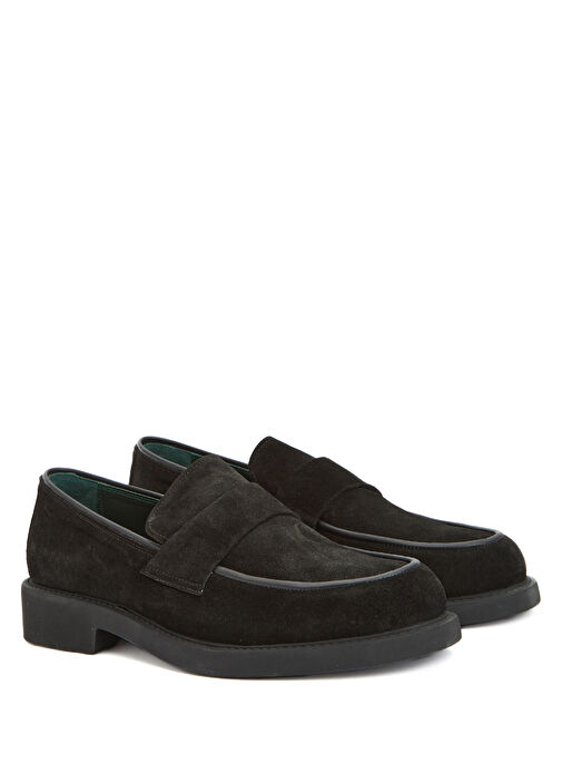Siyah Erkek Deri Loafer - Görsel 3
