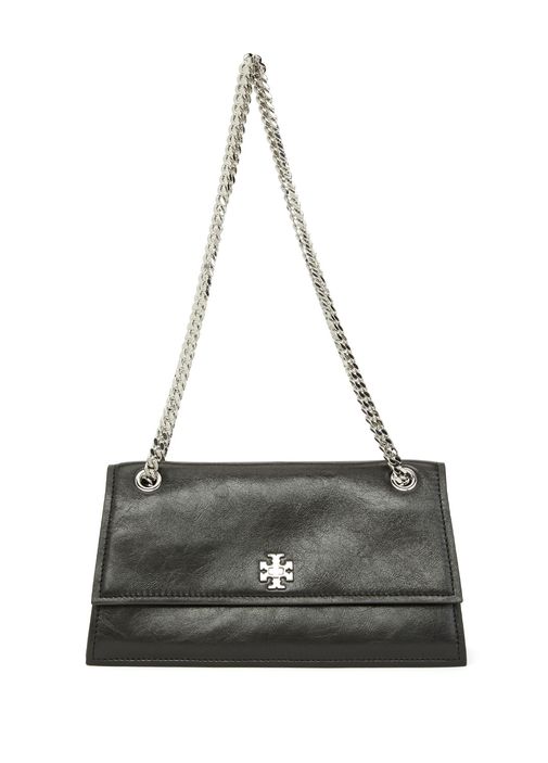 Tory Burch Siyah Kadın Kira Turnlock Siyah Kadın Deri Omuz Çantası