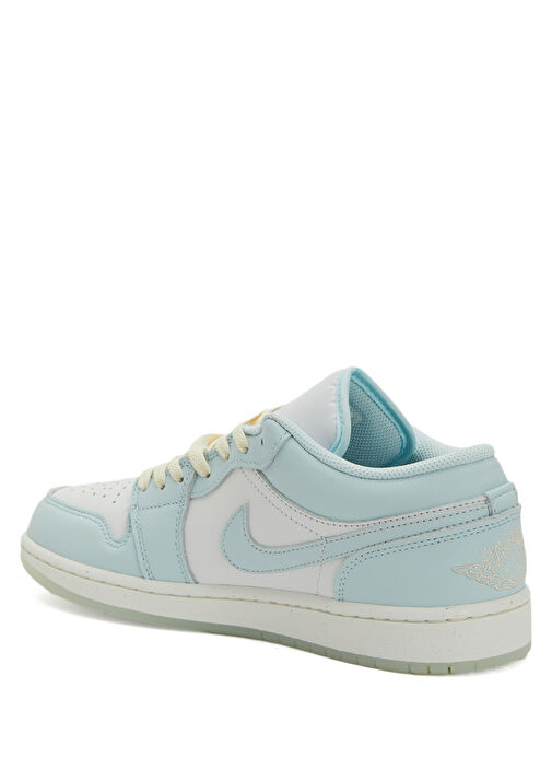 Air Jordan 1 Low Mavi Erkek Deri Sneaker - Görsel 4