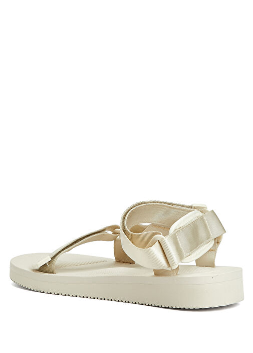 Kırık Beyaz Kadın Sandalet - Görsel 4