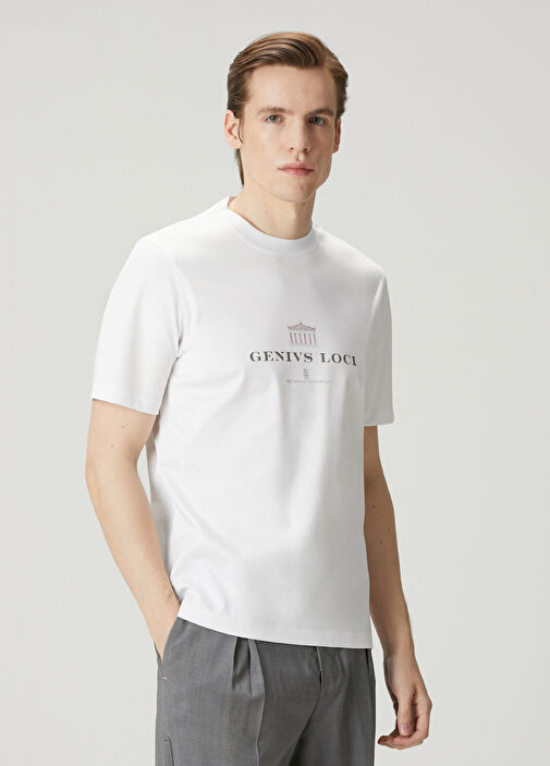 Brunello Cucinelli Beyaz Erkek Beyaz T-shirt 1886214 | Beymen