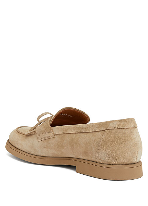 Bej Erkek Süet Loafer - Görsel 4
