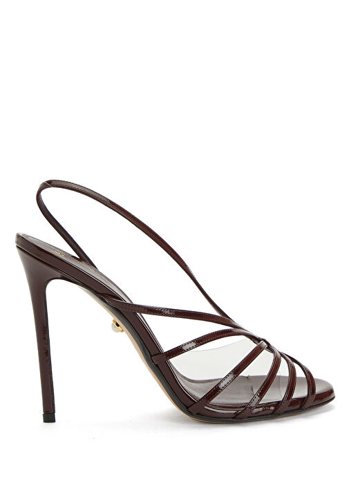 Bordo Kadın Deri Sandalet - Görsel 2