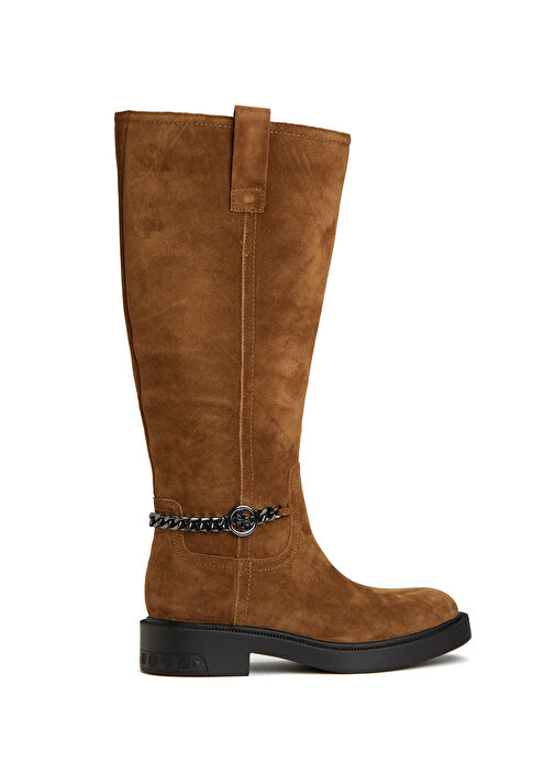 Fyonal Kahverengi Kadın Süet Bot - Görsel 2