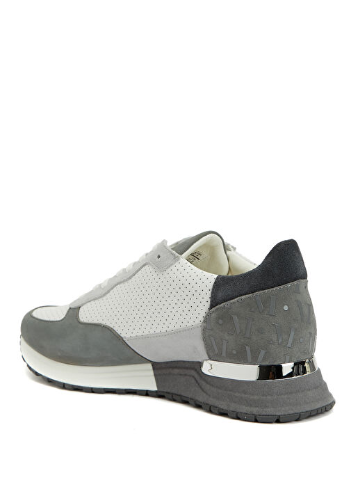 Gri Erkek Deri Sneaker - Görsel 4