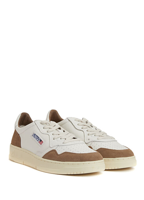 Medalist Beyaz Taba Erkek Deri Sneaker - Görsel 3