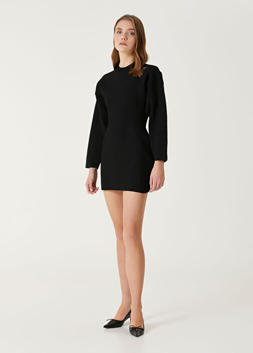 black overall mini dress Wardrobe.NYC Tank Mini Rib Dress – EXCHANGE STORE