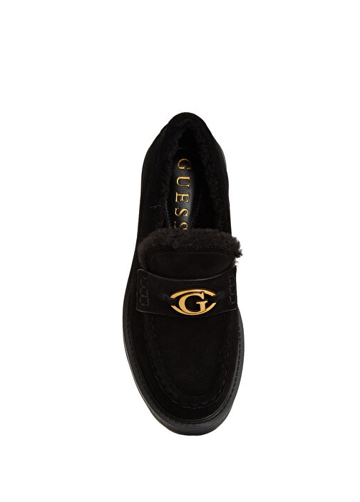 Yanikay Siyah Kadın Süet Ayakkabı - Görsel 5