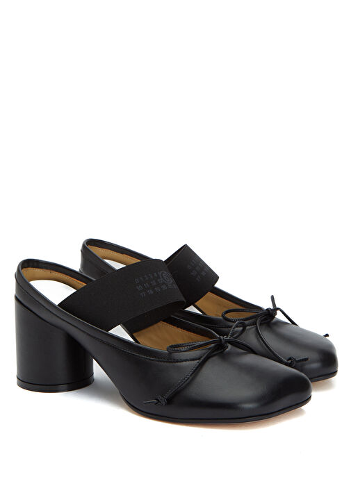 Anatomic Numeric Siyah Deri Topuklu Ayakkabı - Görsel 3