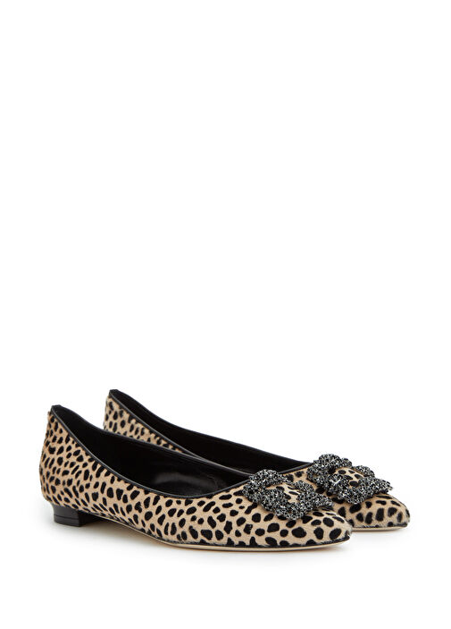 Manolo Blahnik Manolo Blahnik Leopar Deri Babet | Beymen Leopar - 3. görsel