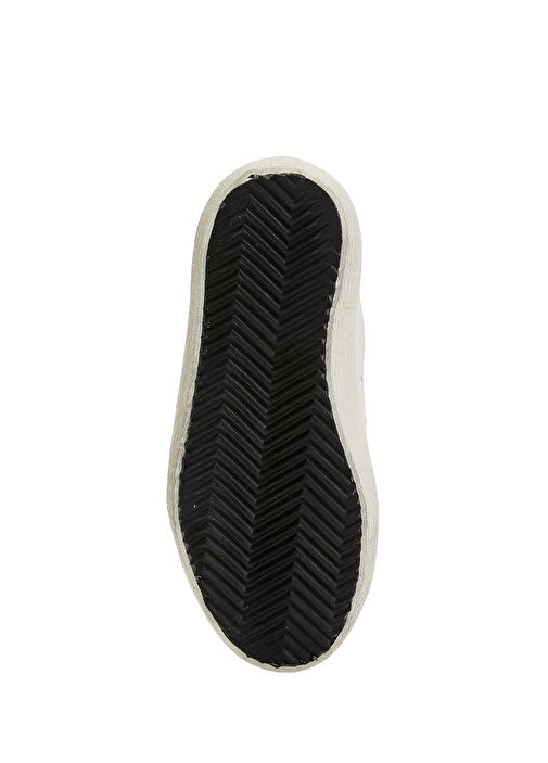 Old School Beyaz Unisex Deri Sneaker - Görsel 6