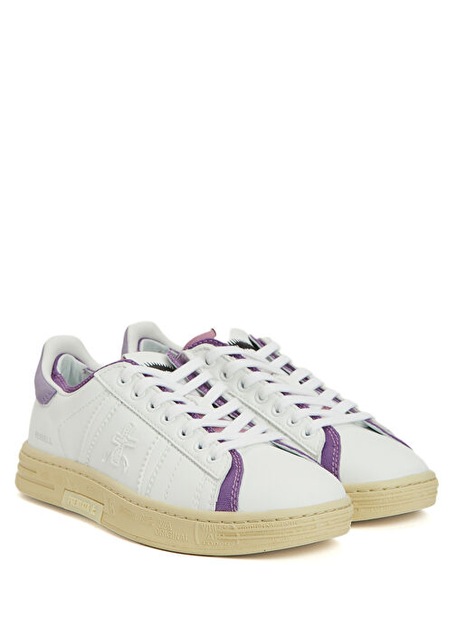 Russel Beyaz Mor Kadın Sneaker - Görsel 3