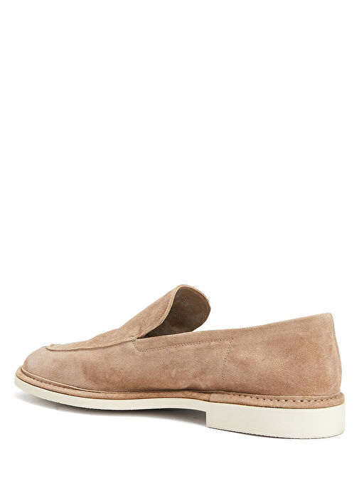 Koyu Bej Erkek Süet Loafer - Görsel 4