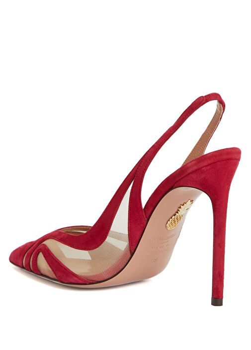 Lune Bordo Deri Stiletto - Görsel 4