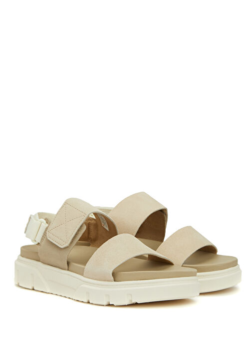 Greyfield Bej Kadın Deri Sandalet - Görsel 3