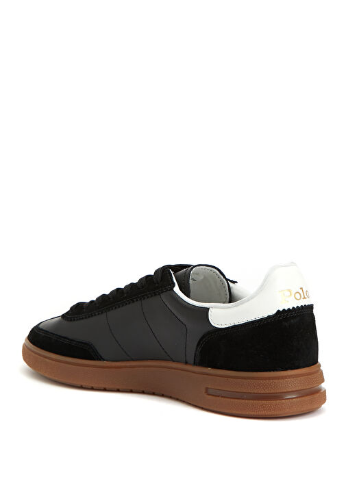 Siyah Erkek Deri Sneaker - Görsel 4