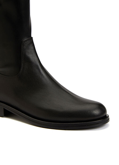 Siyah Kadın Deri Çizme - Görsel 7