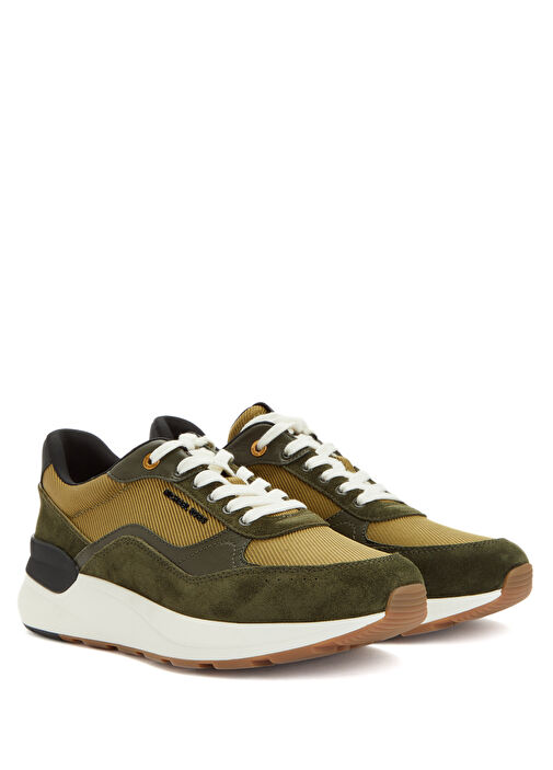 Çok Renkli Erkek Deri Sneaker - Görsel 3