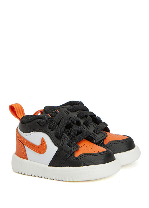 Jordan 1 LOW ALT Siyah Gri Çocuk Deri Sneaker - Görsel 3