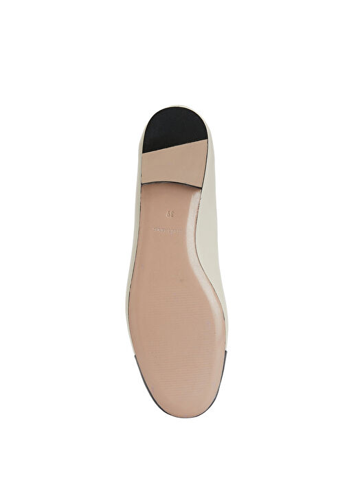 Lacivert Bej Kadın Deri Babet - Görsel 6