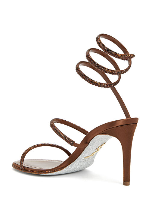 Kahverengi Kadın Sandalet - Görsel 4