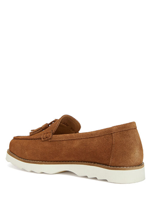 Tütün Kadın Deri Loafer - Görsel 4