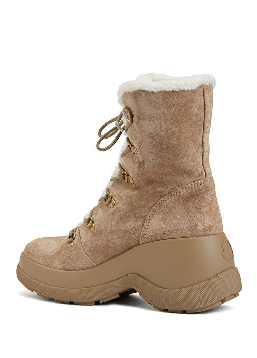 Camel Logo Detaylı Kadın Süet Bot - Görsel 4