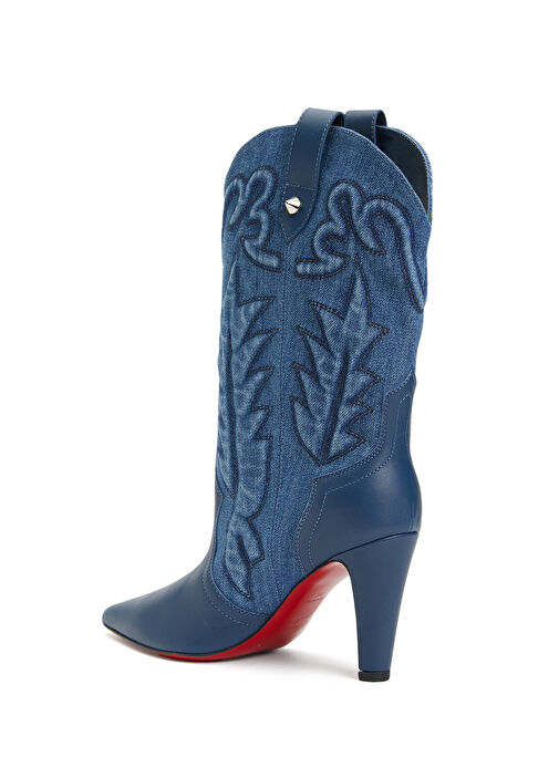 Santia Mavi Kadın Denim Bot - Görsel 4