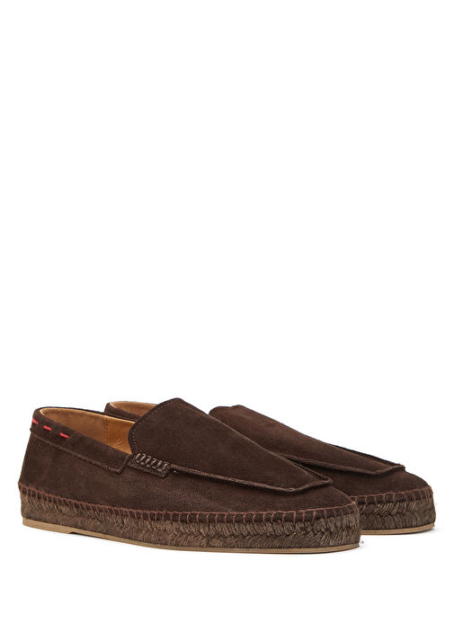 Kiton Kahverengi Kiton Süet Erkek Loafer