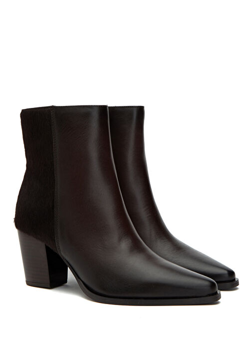 Kahverengi Tay Tüyü Desenli Kadın Bot - Görsel 3