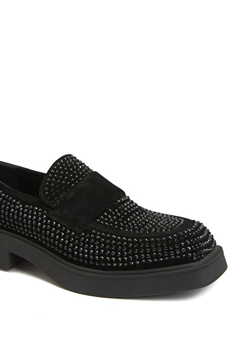 Siyah Kadın Loafer - Görsel 7