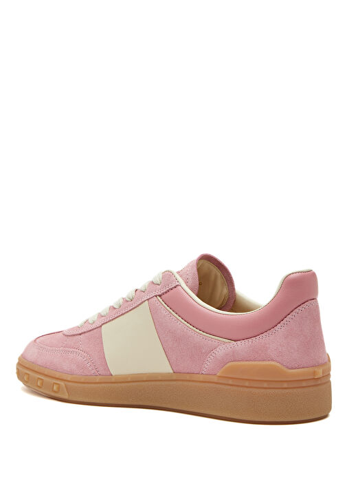 Pembe Kadın Deri Sneaker - Görsel 4