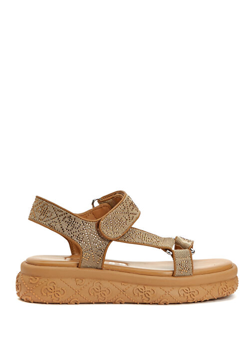 Lode Bej Kahverengi Kadın Sandalet - Görsel 2