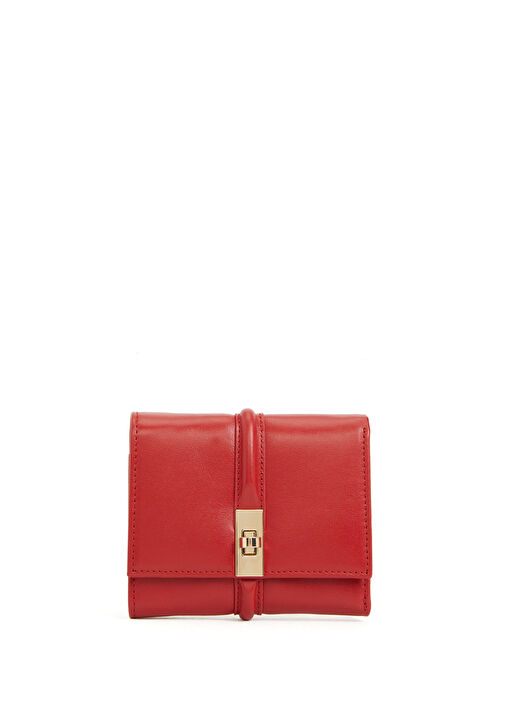 Kırmızı Kadın Deri Cüzdan